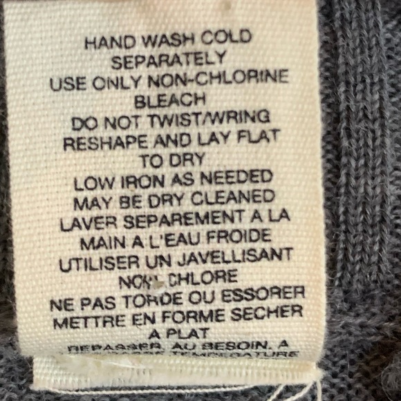 Anthropologie MOTH Wool Short Sleeve Gray Cardigan - Picture 4 of 8